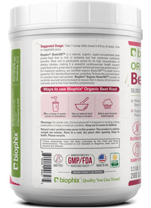 biophix Organic Beets 10X Beet Root Powder 2.2 lb 50000 mg Equivalent