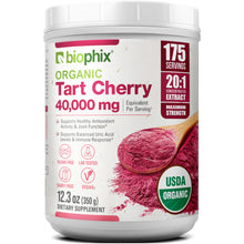 Load image into Gallery viewer, biophix Tart Cherry USDA Organic Powder 20:1 Extract 12.3 oz 350 g