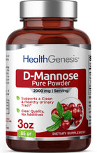 Load image into Gallery viewer, Health Genesis D-Mannose Pure Powder 2000 mg 3 oz 85 g