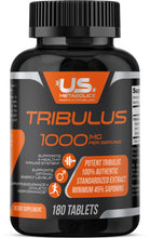 Load image into Gallery viewer, US Metabolics Tribulus 1000 mg 180 Tablets
