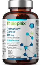 Load image into Gallery viewer, Potassium Citrate 275 mg with BioPerine 300 Veggie Capsules