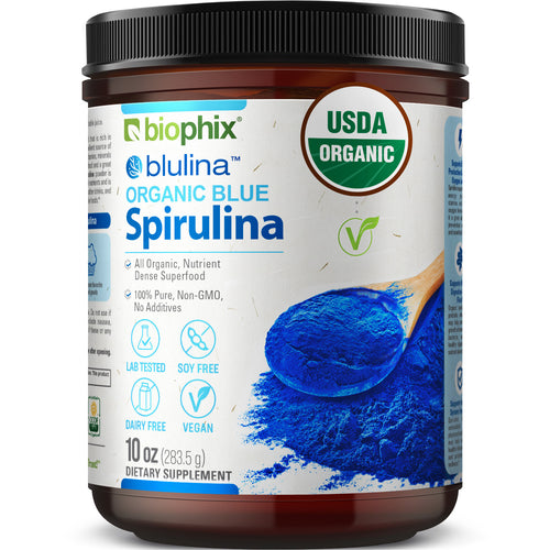 biophix Blulina Organic Blue Spirulina Powder 10 oz 283.5 g