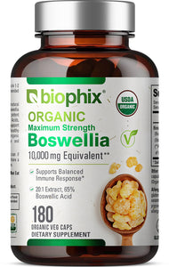 biophix Organic Maximum Strength Boswellia 180 Veggie Caps