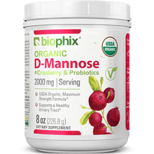 Load image into Gallery viewer, biophix Organic D-Mannose Plus Cranberry &amp; Probiotics 8 oz 226.8 g