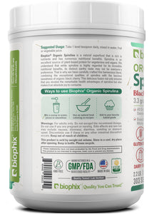 biophix Organic Spirulina Powder Black Cherry Flavor 2.2 lbs 1 kg