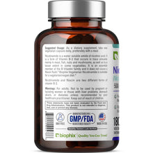 Load image into Gallery viewer, Nicotinamide 500 mg 180 Vegetarian Capsules