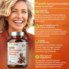 Load image into Gallery viewer, Biophix 16 in 1 Advanced Mushroom Shield with Vitamin C 120 Tablets