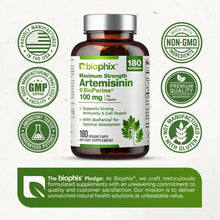 Load image into Gallery viewer, Biophix Artemisinin 100 mg with Bioperine 5 mg 180 Veggie Caps
