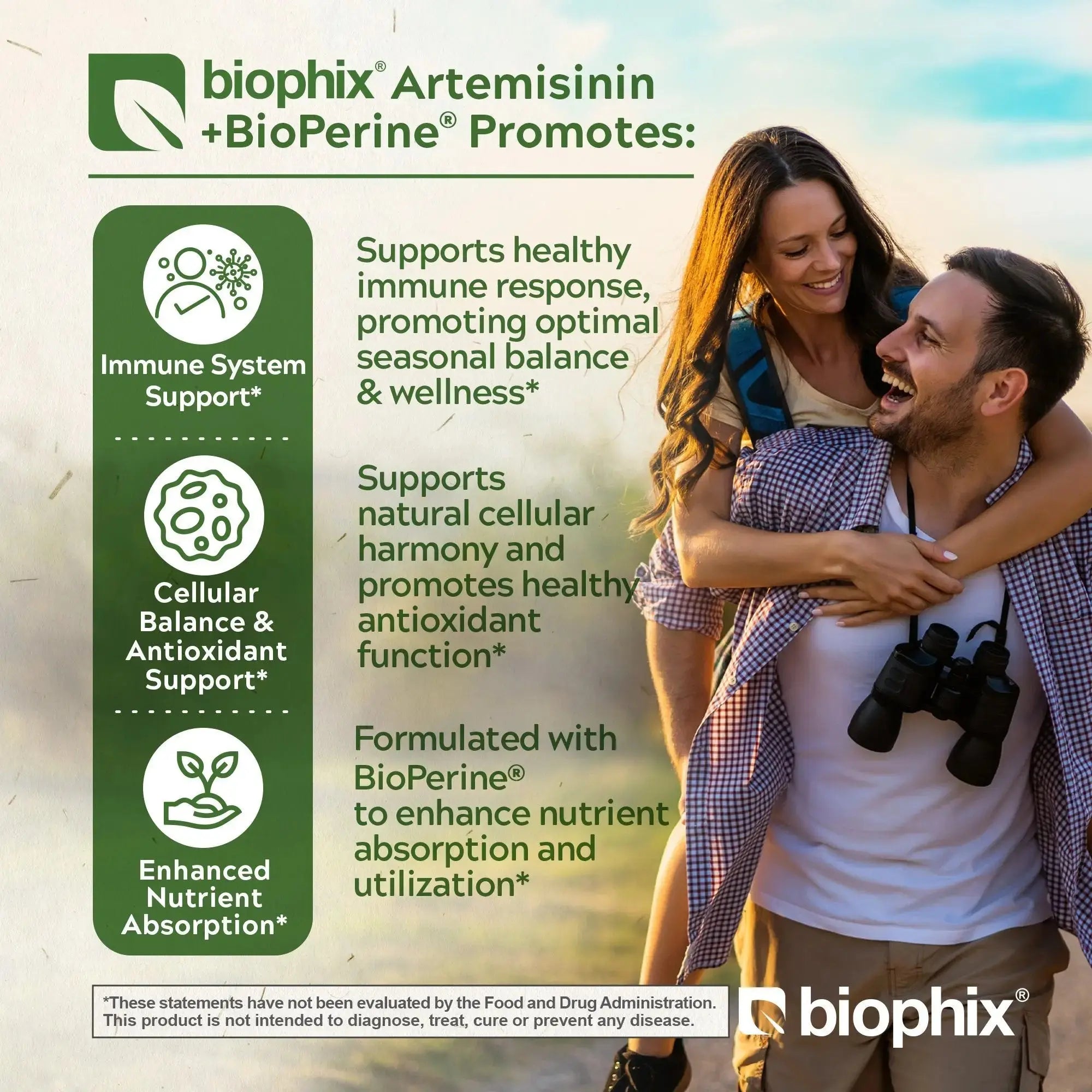 Biophix Artemisinin 100 mg with Bioperine 5 mg 180 Veggie Caps