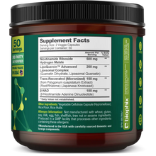 Load image into Gallery viewer, Biophix NAD+ Micronized Resveratrol – Nicotinamide Riboside with Quercetin 1000mg per Serving 100 Veg Capsules