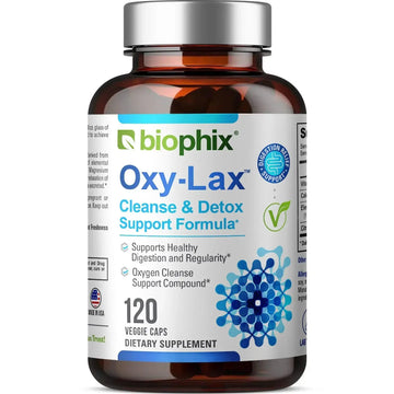 Biophix Oxy-Lax 750 mg 120 Vegetarian Capsules - Gentle Natural Cleanse Support