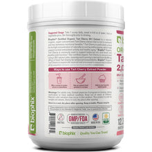 Load image into Gallery viewer, Biophix Tart Cherry Powder USDA Organic 20:1 Extract 12.3 oz 350g - Joint Health Sleep Support Antioxidant Superfood