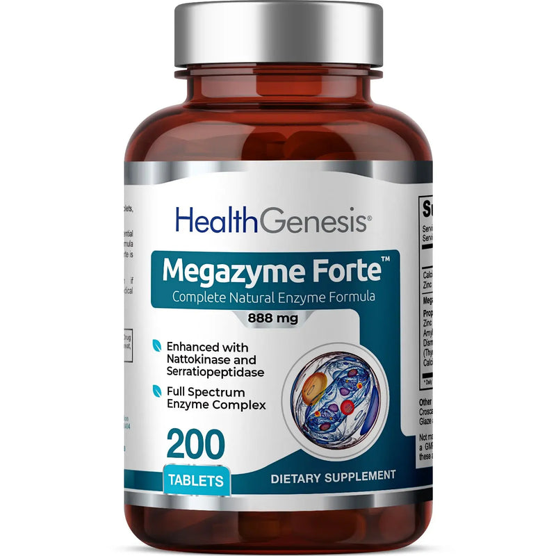 Megazyme Forte Complete Natural Enzyme Formula 200 Tablets