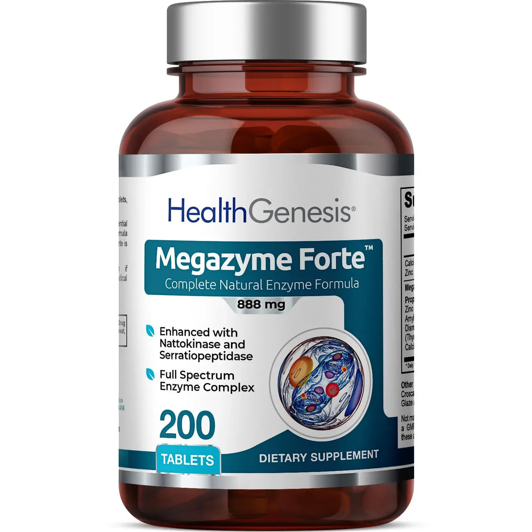Megazyme Forte Complete Natural Enzyme Formula 200 Tablets
