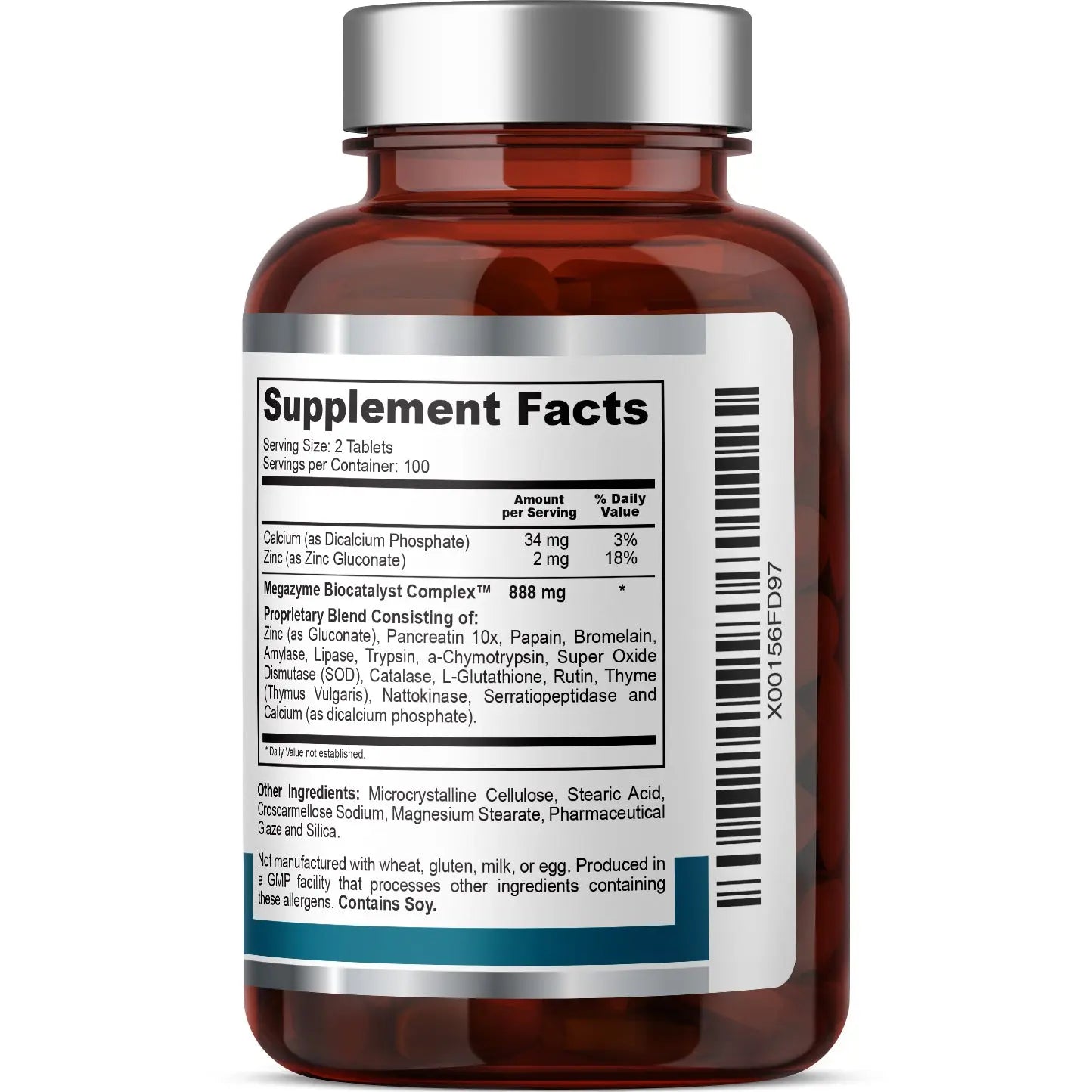 Megazyme Forte Complete Natural Enzyme Formula 200 Tablets