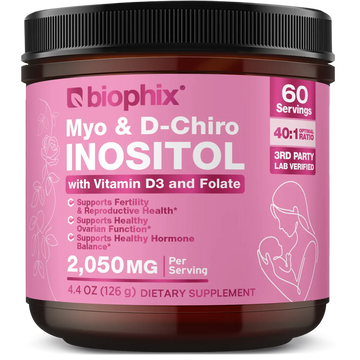 Myo & D-Chiro Inositol 2,050 mg with Vitamin D3 and Folate 4.4 oz