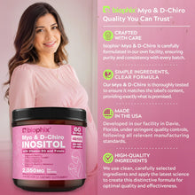 Load image into Gallery viewer, Myo &amp; D-Chiro Inositol 2,050 mg with Vitamin D3 and Folate 4.4 oz