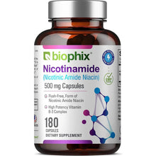 Load image into Gallery viewer, Nicotinamide 500 mg 180 Capsules