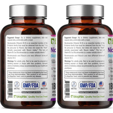 Load image into Gallery viewer, Nicotinamide 500 mg 180 Capsules - 2 Pack