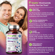 Load image into Gallery viewer, Nicotinamide 500 mg 180 Capsules