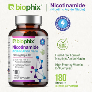 Nicotinamide 500 mg 180 Capsules