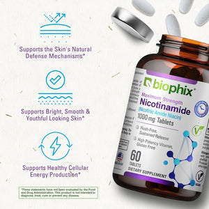 Nicotinamide Extra Strength 1000 mg 60 Tablets Copy