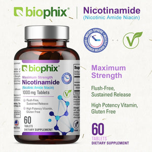 Nicotinamide Extra Strength 1000 mg 60 Tablets Copy