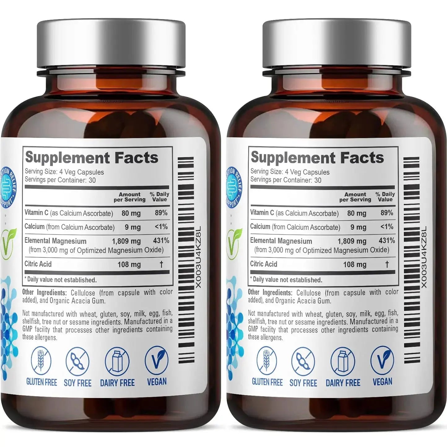 Oxy-Lax 750 mg 120 Vegetarian Capsules - 2 Pack