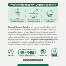 Load image into Gallery viewer, biophix Spirulina USDA Certified Organic Powder 2.2 lbs 1 kg