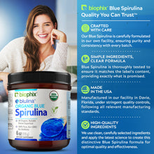 Load image into Gallery viewer, biophix Blulina Organic Blue Spirulina Powder 6 oz 170 g