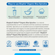 Load image into Gallery viewer, biophix Blulina Organic Blue Spirulina Powder 10 oz 283.5 g