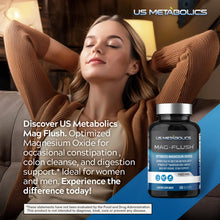 Load image into Gallery viewer, US Metabolics Mag Flush 750 mg 120 Vcaps Magnesium Oxide Colon Cleanse