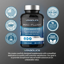 Load image into Gallery viewer, Vitabolics Mag Flush 750 mg 120 Vcaps