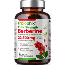 Load image into Gallery viewer, biophix Berberine High Absorption with Bioperine 22,500 mg 60 Tablets