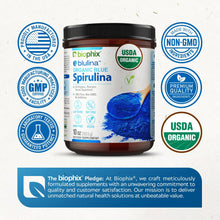 Load image into Gallery viewer, biophix Blulina Organic Blue Spirulina Powder 10 oz 283.5 g