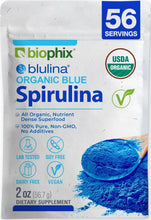 Load image into Gallery viewer, biophix Blulina Organic Blue Spirulina Powder 2 oz 7g - Detoxification Antioxidants Immune Support Superfood