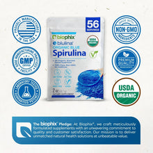 Load image into Gallery viewer, biophix Blulina Organic Blue Spirulina Powder 2 oz 7g - Detoxification Antioxidants Immune Support Superfood