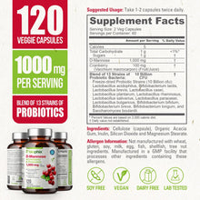 Load image into Gallery viewer, biophix D-Mannose Plus Cranberry and Probiotics 1000 mg 120 Vegetarian Capsules