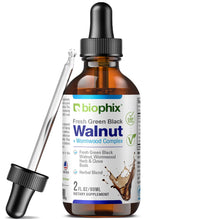 Load image into Gallery viewer, biophix Fresh Green Black Walnut Wormwood Liquid Extract 2 oz