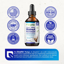 Load image into Gallery viewer, biophix Fresh Green Black Walnut Wormwood Liquid Extract 2 oz