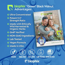 Load image into Gallery viewer, biophix Fresh Green Black Walnut Wormwood Liquid Extract 2 oz
