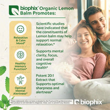 Load image into Gallery viewer, Biophix Organic Lemon Balm 20:1 Concentrate Melissa Officinalis Natural Calm