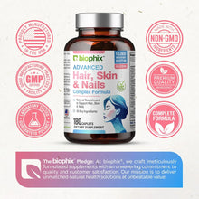 Load image into Gallery viewer, biophix Nicotinamide 500 mg 180 Vcaps Plus Hair Skin and Nails 180 Caplets Skin Kit