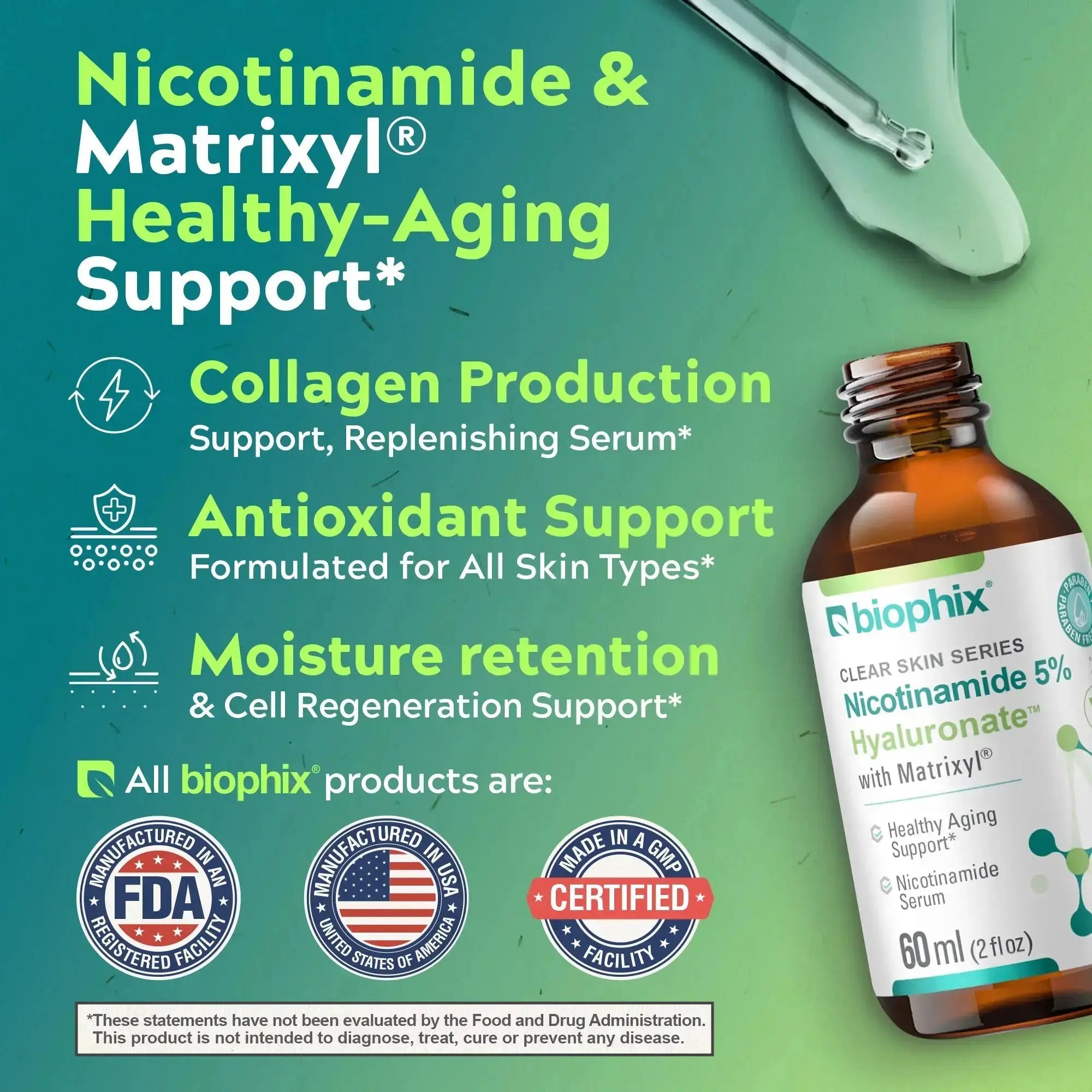 biophix Nicotinamide Age-Defying Liquid Serum 2 oz