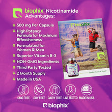 Load image into Gallery viewer, biophix Nicotinamide Extra Strength 1000 mg 60 Tablets