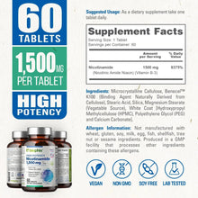 Load image into Gallery viewer, Biophix Nicotinamide 1500 mg Skin Clarity Antioxidant Anti-Aging Cellular Wellness