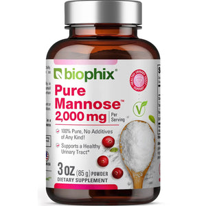 biophix Pure Mannose 100 Percent Powder 2000 mg 3 oz