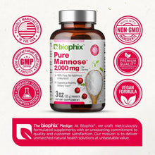 Load image into Gallery viewer, biophix Pure Mannose 100 Percent Powder 2000 mg 3 oz