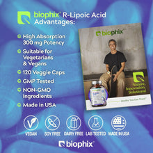 Load image into Gallery viewer, biophix R-Lipoic Acid 300 mg Stabilized 120 Veggie Capsules