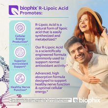 Load image into Gallery viewer, biophix R-Lipoic Acid 300 mg Stabilized 120 Veggie Capsules